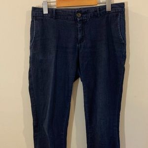 BANANA REPUBLIC MID-RISE INDIGO DENIM PANTS US 6